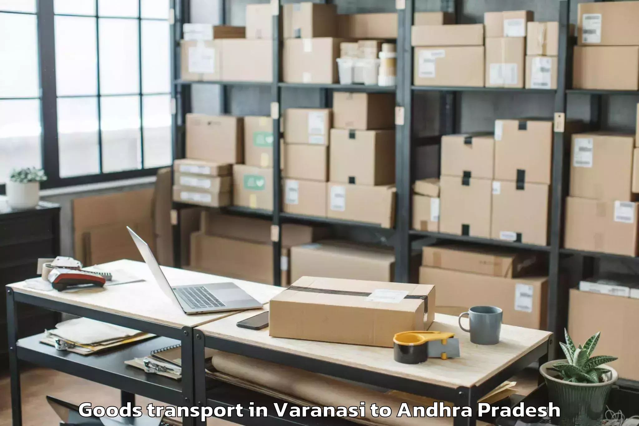 Expert Varanasi to Naidupeta Goods Transport